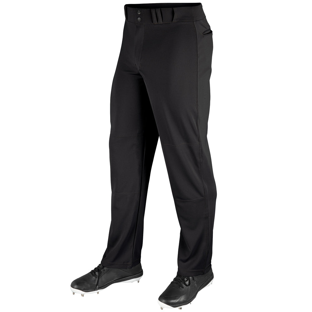 Champro Open Bottom Relaxed Fit Baseball Pant | Champro BP4U BLACK Youth XS Baseball Pants