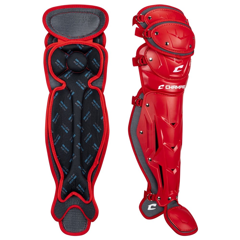 Champro Optimus PRO Leg Guard | Champro CG181 SCARLET ADULT Soccer Shin Guards