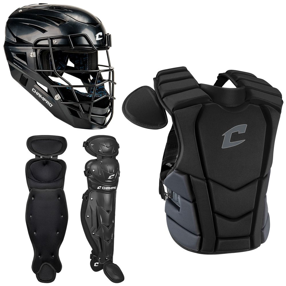 Champro Optimus Select Plus Catcher Kit | Champro CBSN4 BLACK Adult Catchers Equipment Sets