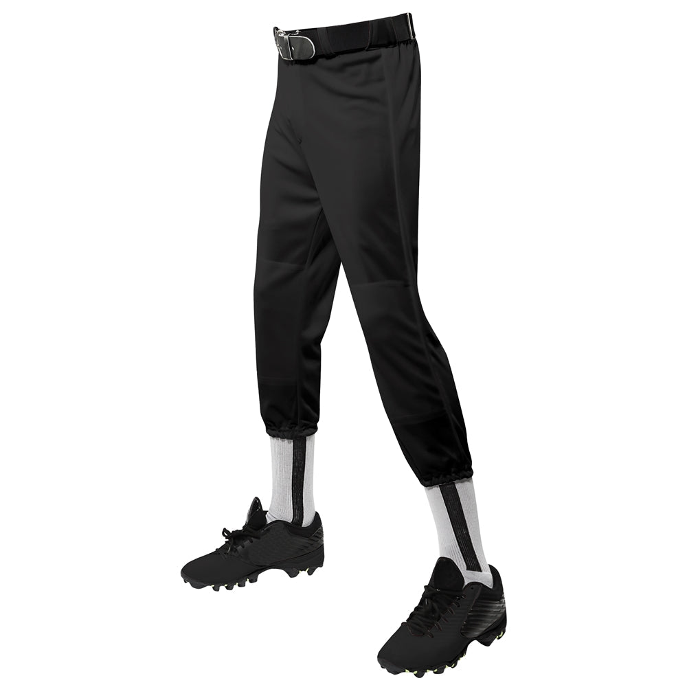 Champro Performance Pull - Up Baseball Pant with Belt Loops Youth | Champro BP1Y BLACK M Baseball & Softball