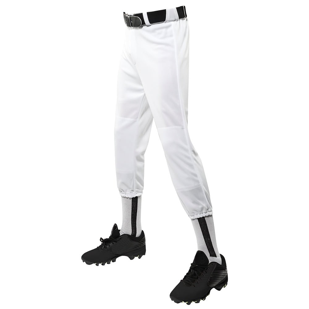Champro Performance Pull - Up Baseball Pant with Belt Loops Youth | Champro BP1Y WHITE M Baseball & Softball