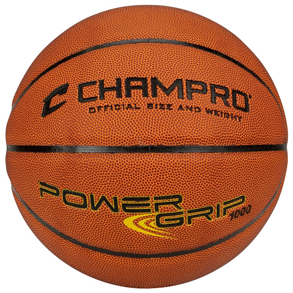Champro PowerGrip 1000 Premium Sponge Indoor/Outdoor Basketball | Champro BB6 ORANGE JUNIOR - 27.5 Basketballs