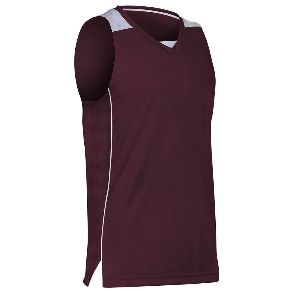 Champro Prime Basketball Jersey | Champro BBJ23 MAROONWHITE S Basketball