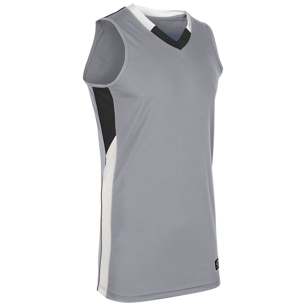 Champro Rebel Basketball Jersey | Champro BBJ21 SILVERBLACKWHITE XS Basketball