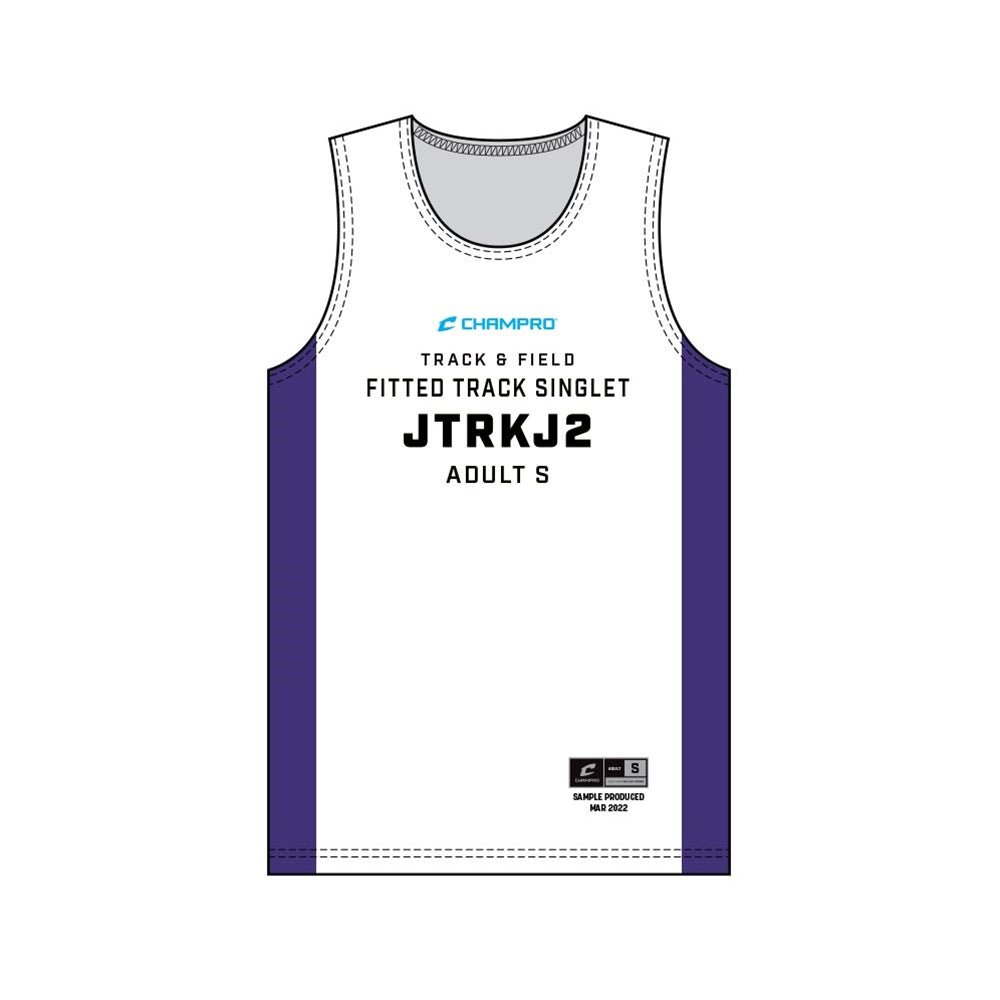 Champro SIZE KIT: Fitted Track Singlet | Champro SJ - TRKJ2KITP Standard S Activewear Tops