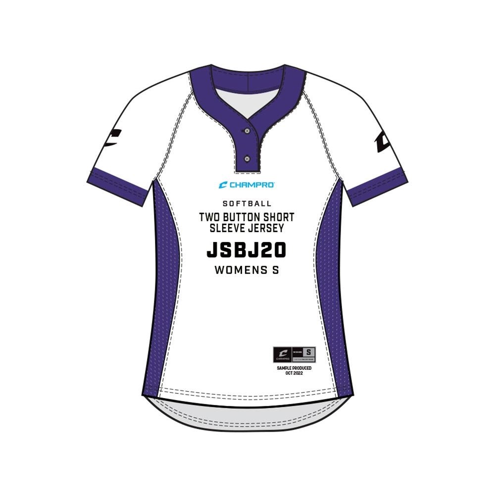 Champro SIZE KIT Juice 2 - Button Short Sleeve Jersey | Champro SJSBJ20KIT Standard XS