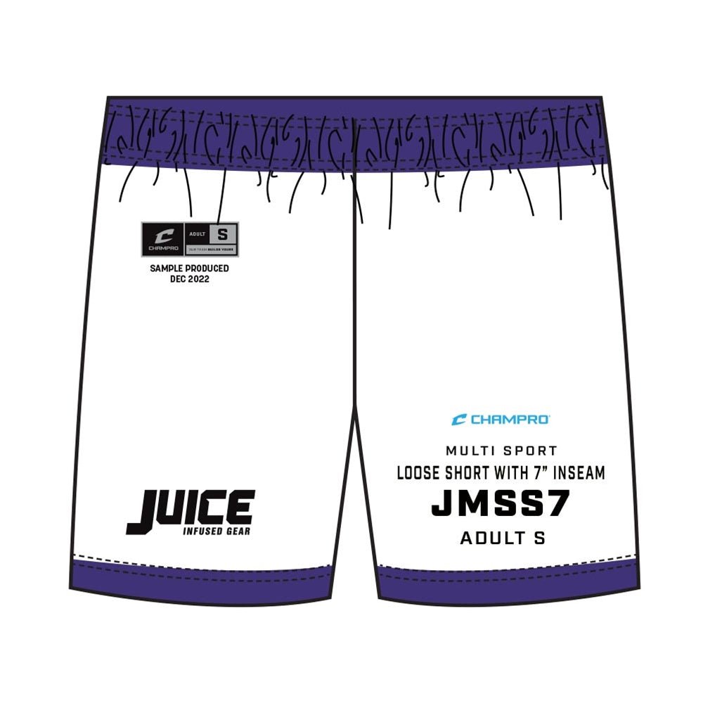 Champro SIZE KIT Juice Multi - Sport Loose Short with 7\" Inseam | Champro SJMSS7KIT Standard XS