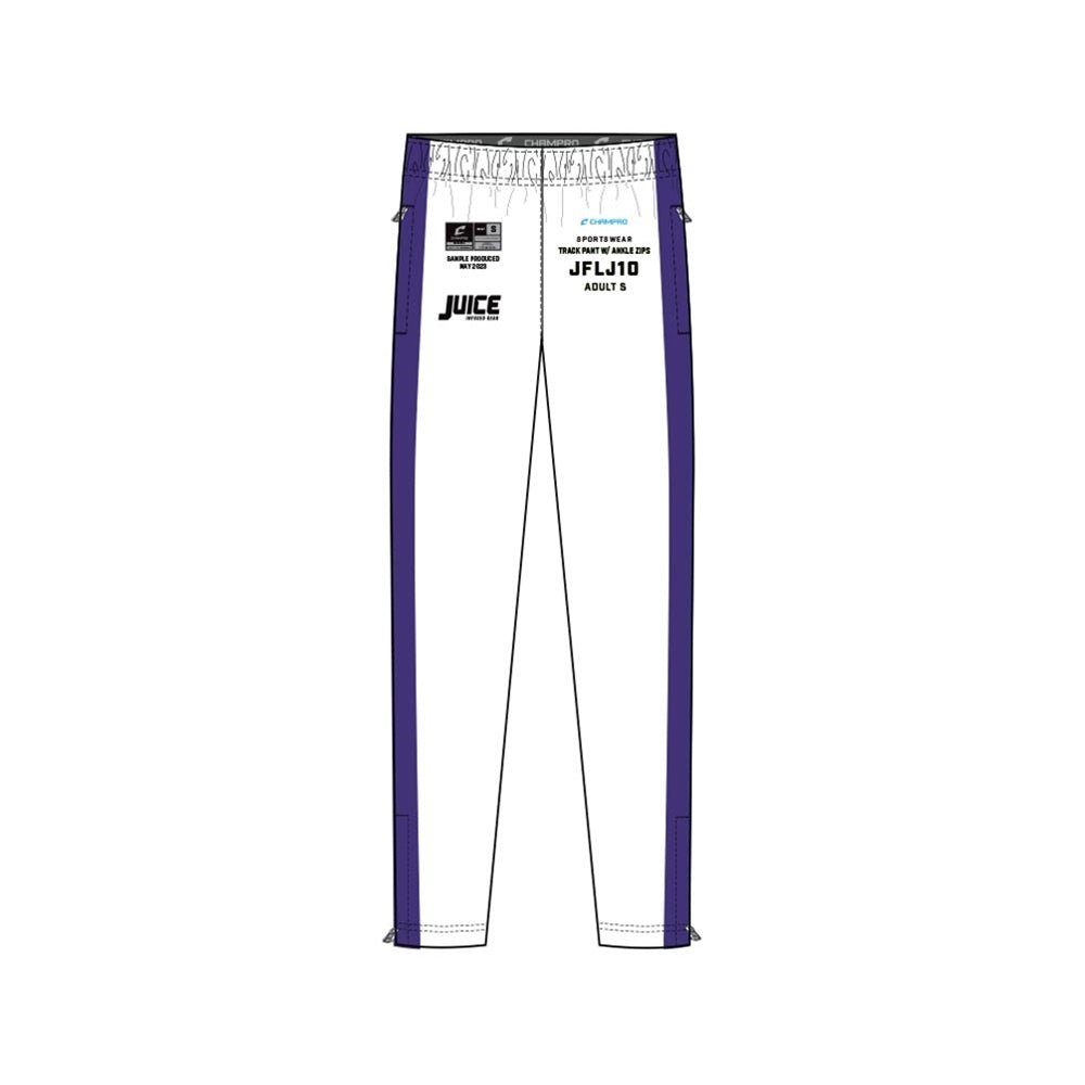 Champro SIZE KIT Juice Track Pant with Ankle Zips | Champro SJFLJ10KIT Standard XS Baseball Pants