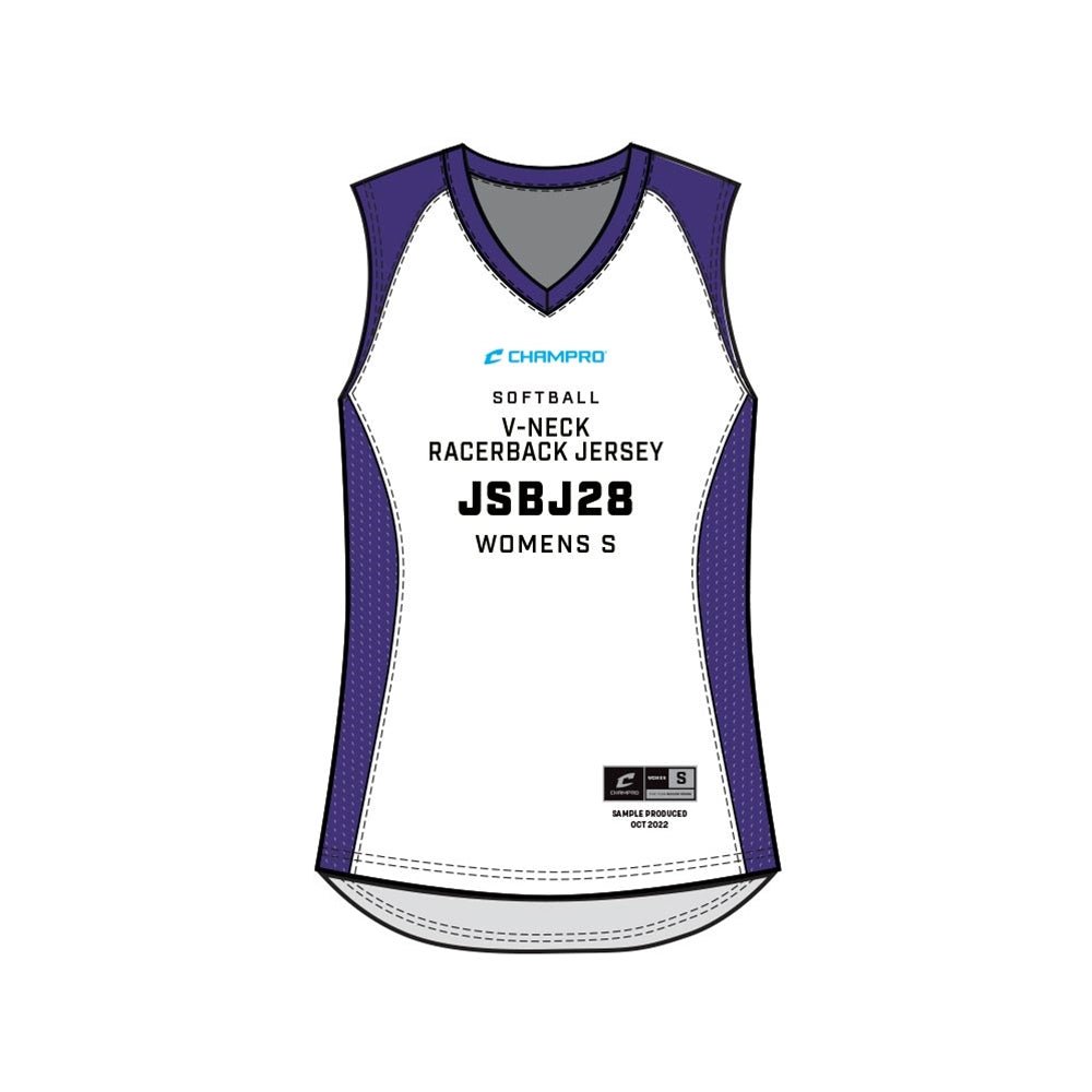 Champro SIZE KIT Juice V - Neck Racerback Jersey | Champro SJSBJ28KIT Standard XS