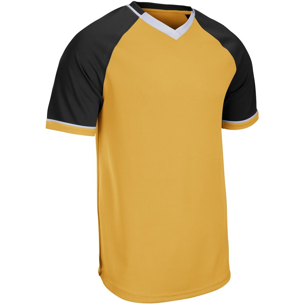 Champro Square Up V - Neck Jersey | Champro BS67 GOLDBLACKWHITE XS