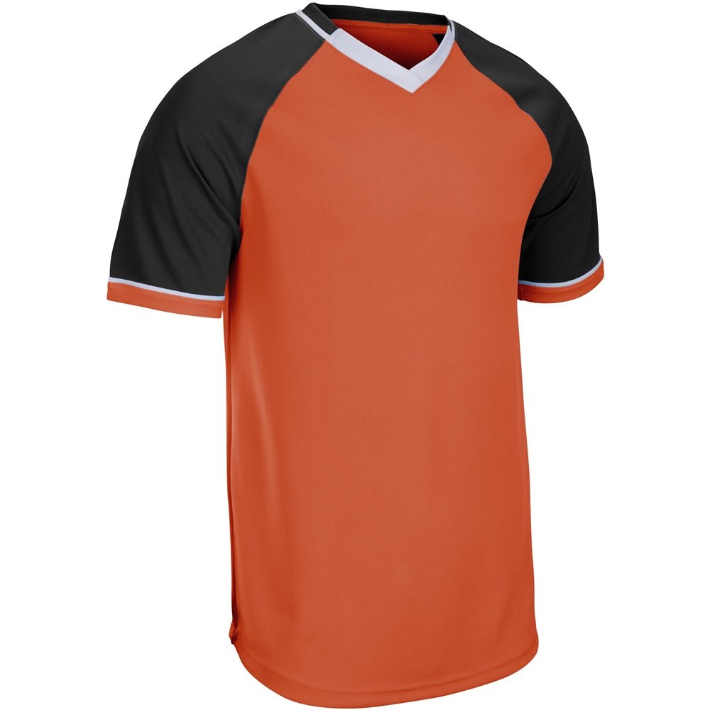 Champro Square Up V - Neck Jersey | Champro BS67 ORANGEBLACKWHITE XS