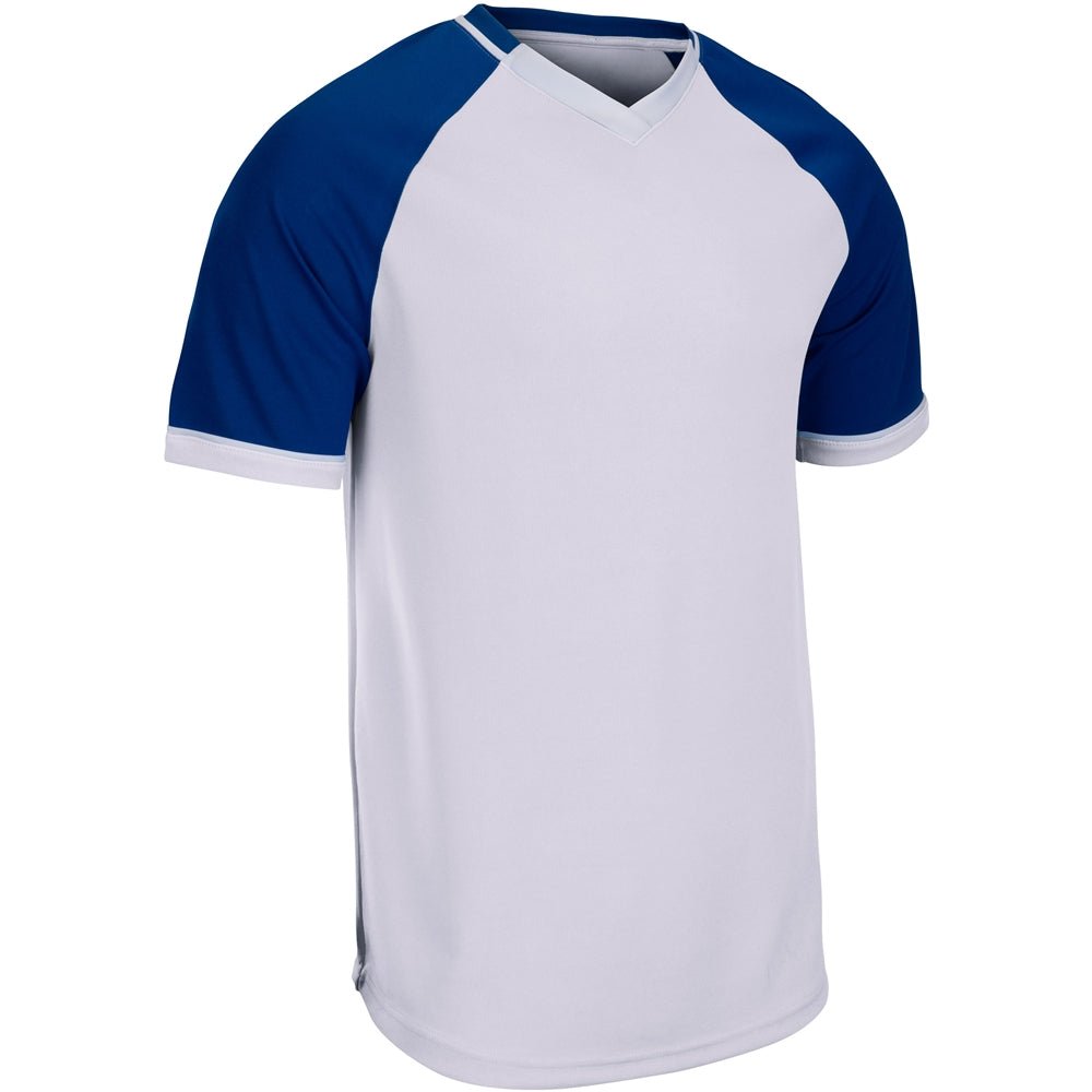 Champro Square Up V - Neck Jersey | Champro BS67 WHITEROYALWHITE XS