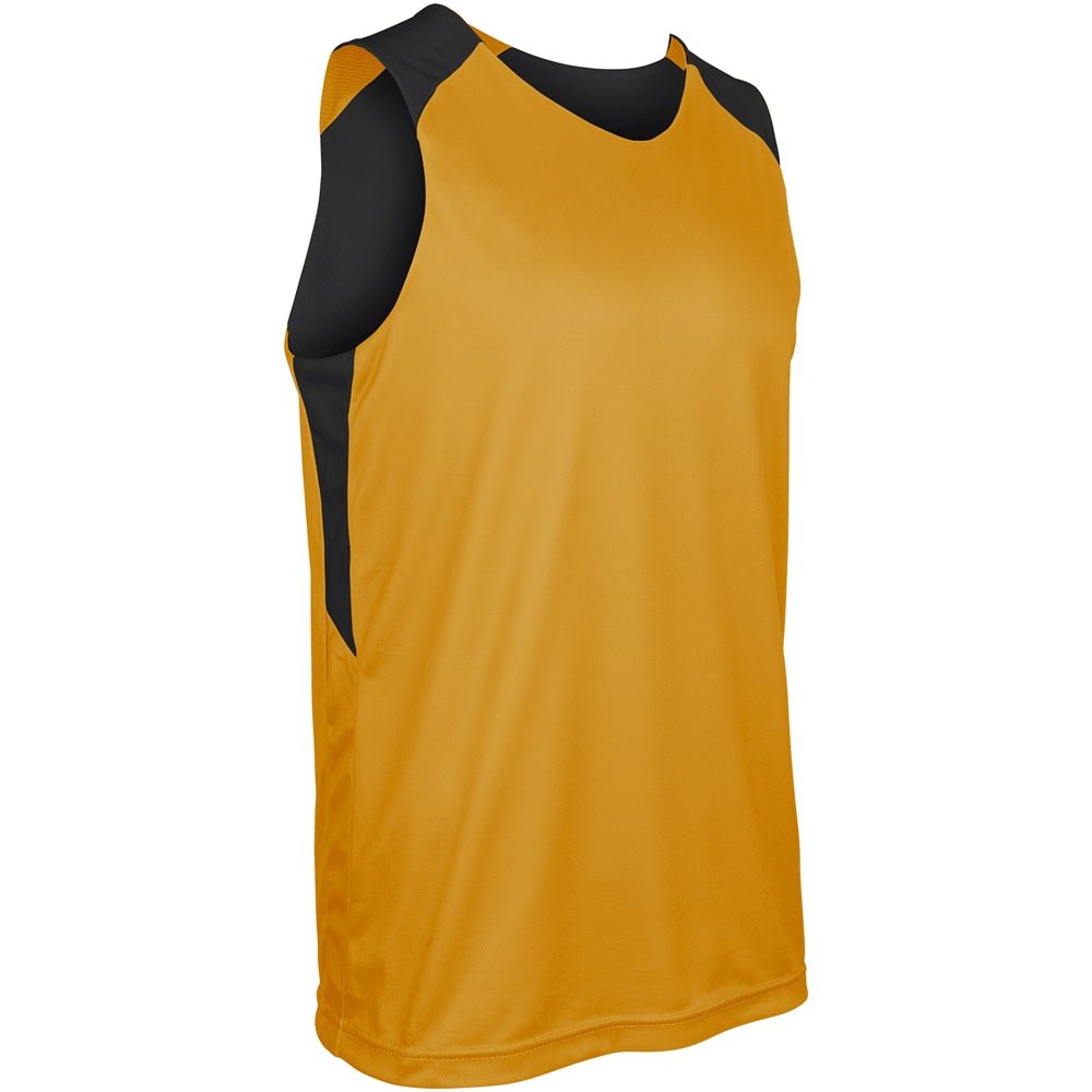 Champro SWISH Reversible Basketball Jersey | Champro BBJ41 GOLDBLACK S Basketball
