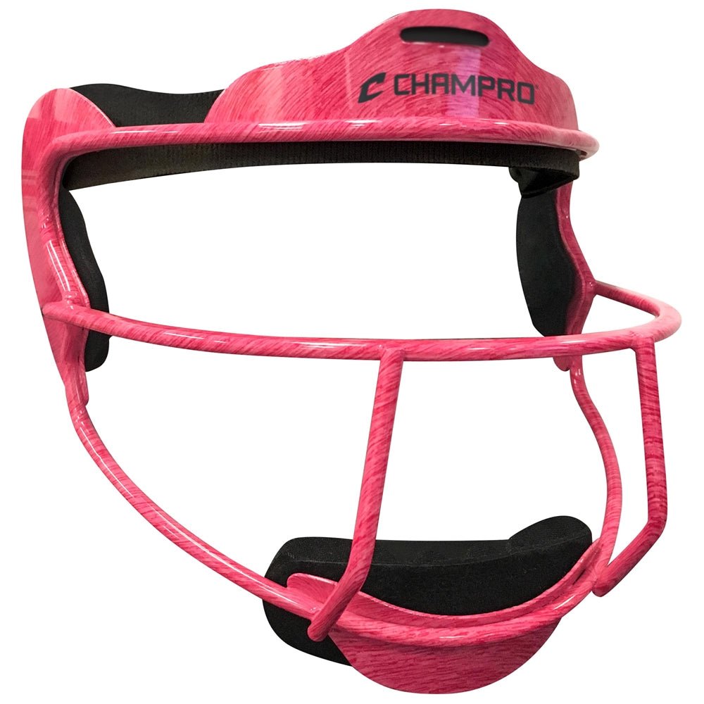 Champro The Grill - Defensive Fielder's Facemask | Champro CM01 HEATHERHOTPINK MASK Baseball & Softball Protective Gear