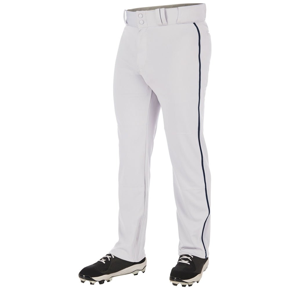 Champro Triple Crown 2.0 Open Bottom with Braid | Champro BP62 WHITENAVY Youth XS Baseball Pants
