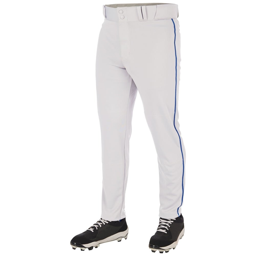 Champro Triple Crown 2.0 Tapered Bottom with Braid | Champro BP66 WHITEROYAL Youth XS Baseball Pants