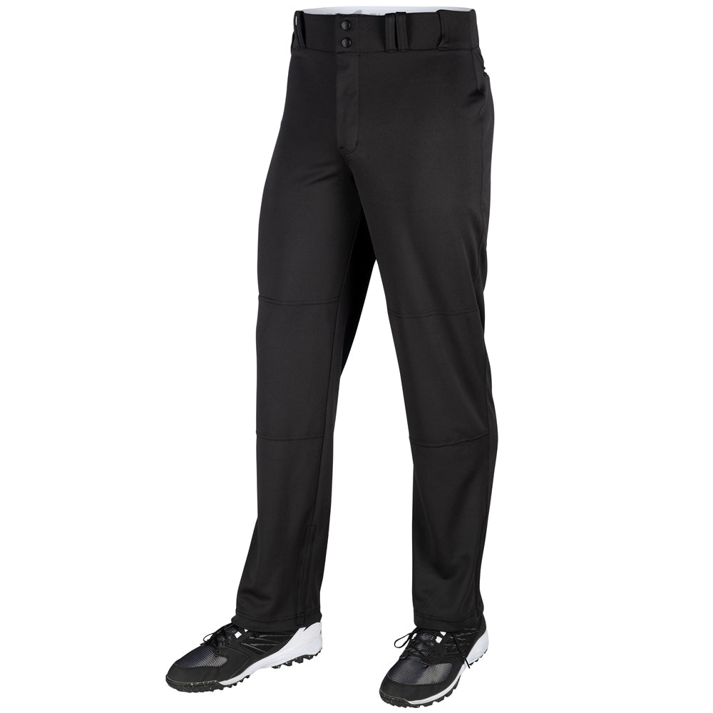 Champro TRIPLE CROWN Open Bottom Pant | Champro BP9U BLACK Youth XS Baseball Pants