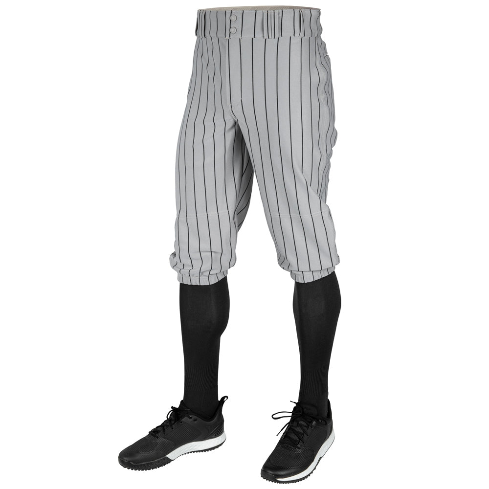 Champro Triple Crown Pinstripe Knicker | Champro BPPINK GREY BLACK Youth XS Baseball & Softball