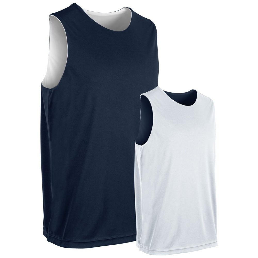 Champro Vision Reversible Basketball Jersey | Champro BBJ44 NAVYWHITE XS Basketball