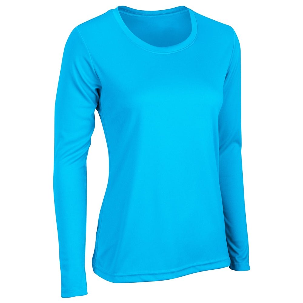 Champro VISION T-Shirt Long Sleeve | Champro BST99LSW NEONBLUE XS Performance T-Shirts