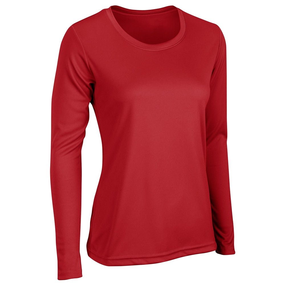 Champro VISION T-Shirt Long Sleeve | Champro BST99LSW SCARLET XS Performance T-Shirts