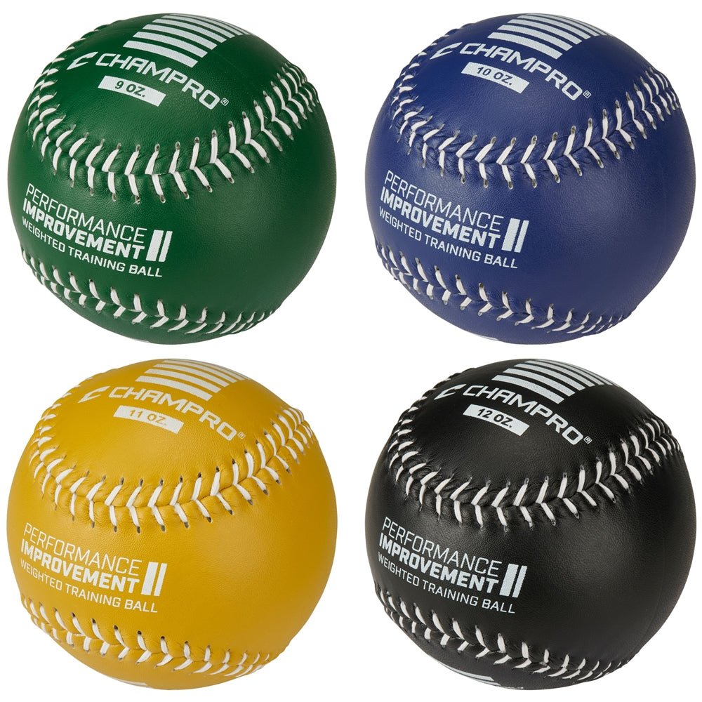 Champro Weighted Training Softballs (Bulk or Retail) | Champro CSB709 - CSB712 BLACK 12 OZ. BULK Softballs