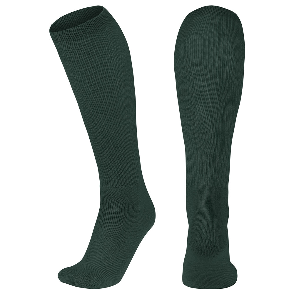 CHAMPRO Women's Multi - Sport Athletic Compression Socks for Baseball, Softball, Football, and More X - Small Forest Green
