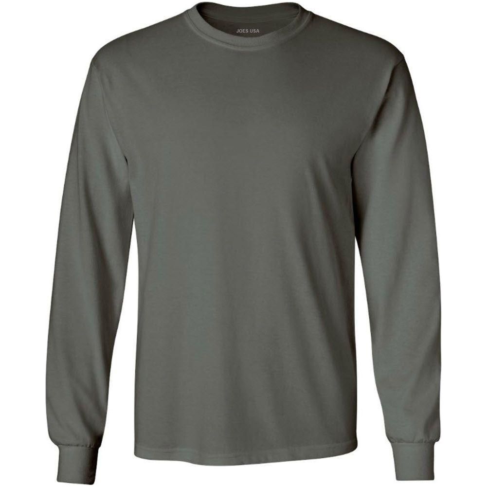 Mens Ultra Cotton 100% Cotton Long Sleeve T-Shirt T-Shirts Joe's USA