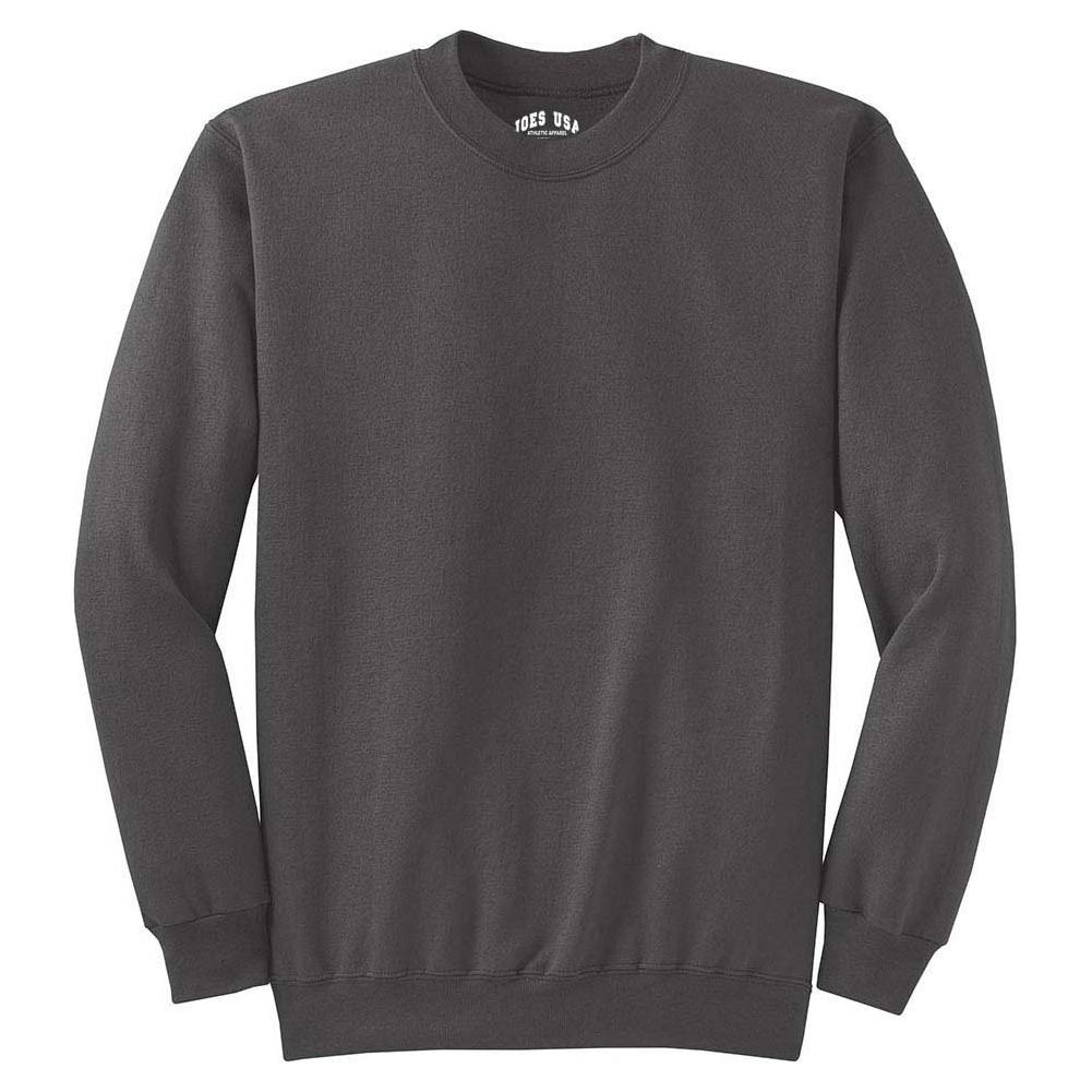 Joe's USA Men's Essential Fleece Crewneck Sweatshirt Joe's USA Small Charcoal