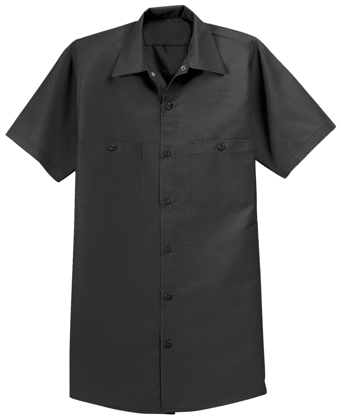 Men's Long Size, Short Sleeve Industrial Work Shirt