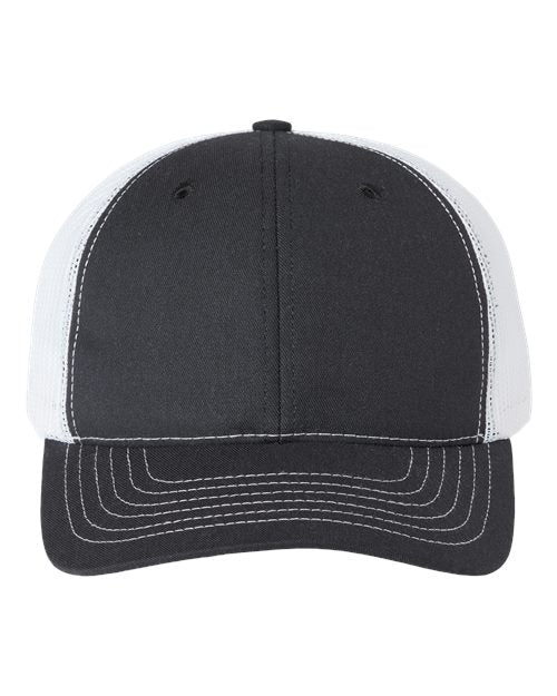 Classic Caps USA - Made Trucker Cap - Classic Caps USA100 Black/ White Adjustable Hats