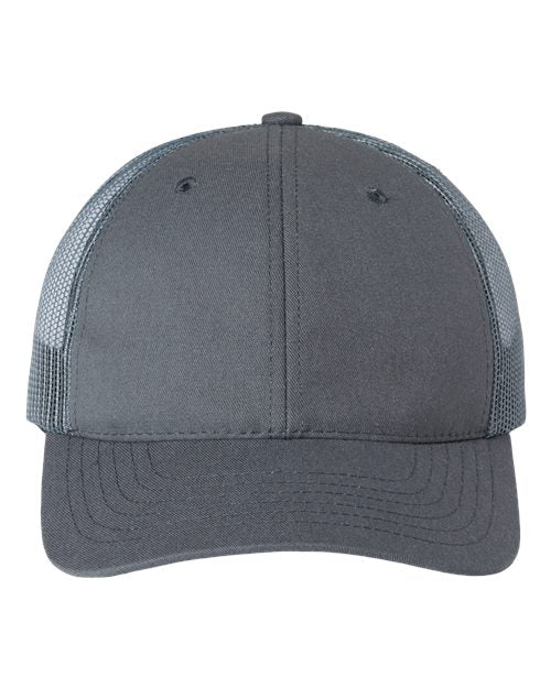Classic Caps USA - Made Trucker Cap - Classic Caps USA100 Charcoal Adjustable Hats