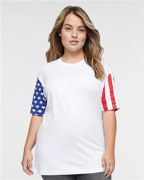Code Five Stars & Stripes T-Shirt - Code Five 3976 White S Short Sleeve T-Shirts