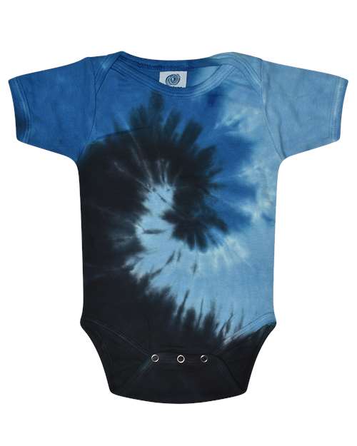 Colortone Infant Tie - Dyed Onesie - Colortone 5100 Blue Ocean 18M