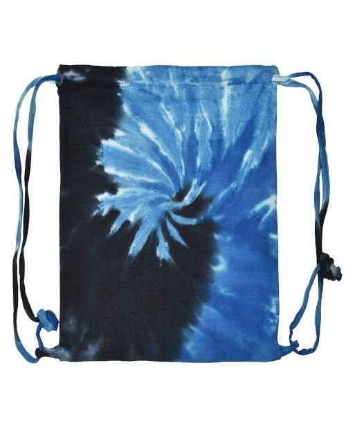 Colortone Tie - Dyed Drawstring Backpack - Colortone 9500 Blue Ocean One Size Backpacks