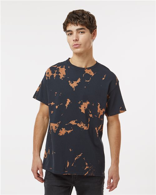 Colortone Unisex Bleach Out Dyed T-Shirt - Colortone 1385 Beige S Short Sleeve T-Shirts