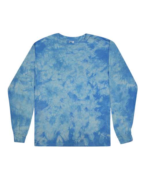 Colortone Unisex Crystal Wash Long Sleeve T-Shirt - Colortone 2390 Crystal Carolina Blue S Long Sleeve T-Shirts