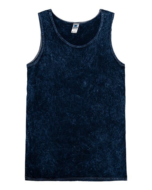 Colortone Unisex Mineral Wash Tank Top - Colortone 3300 Mineral Navy S Tank Top
