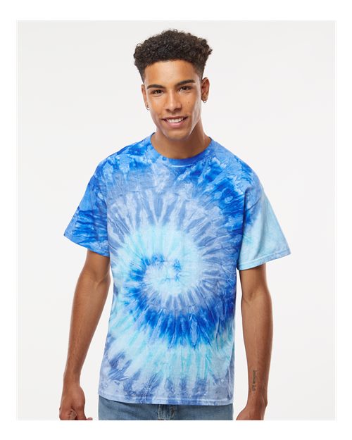 Colortone Unisex Multi - Color Tie - Dyed T-Shirt - Blue Jerry - Colortone 1000 Blue Jerry S Short Sleeve T-Shirts