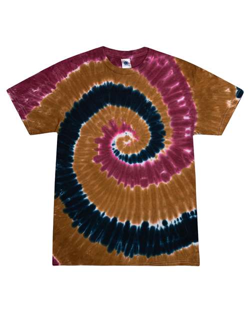 Colortone Unisex Multi - Color Tie - Dyed T-Shirt - Colortone CD1000 Willow S Short Sleeve T-Shirts