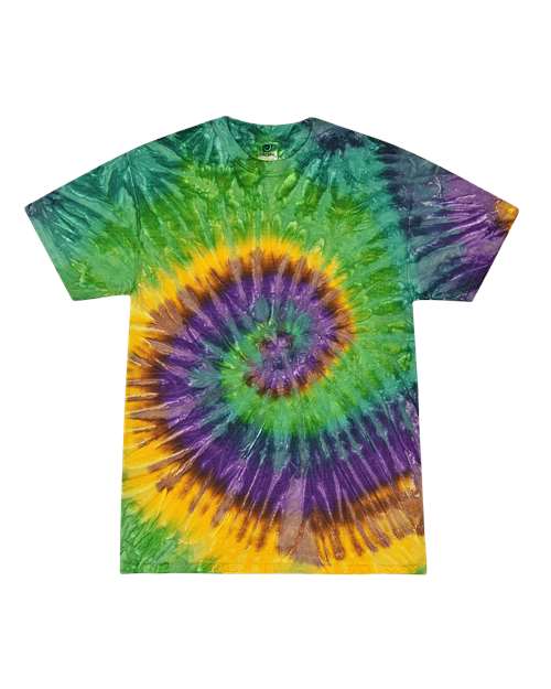 Colortone Unisex Multi - Color Tie - Dyed T-Shirt - Mardi Gras - Colortone 1000 Mardi Gras S Short Sleeve T-Shirts