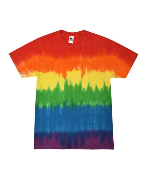 Colortone Unisex Multi - Color Tie - Dyed T-Shirt - Pride - Colortone 1000 Pride S Short Sleeve T-Shirts