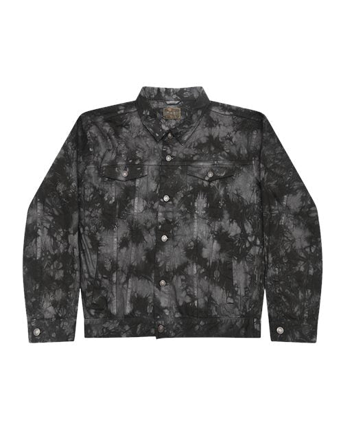 Colortone Unisex Tie - Dyed Denim Jacket - Colortone 9050 Black Crinkle S Jackets