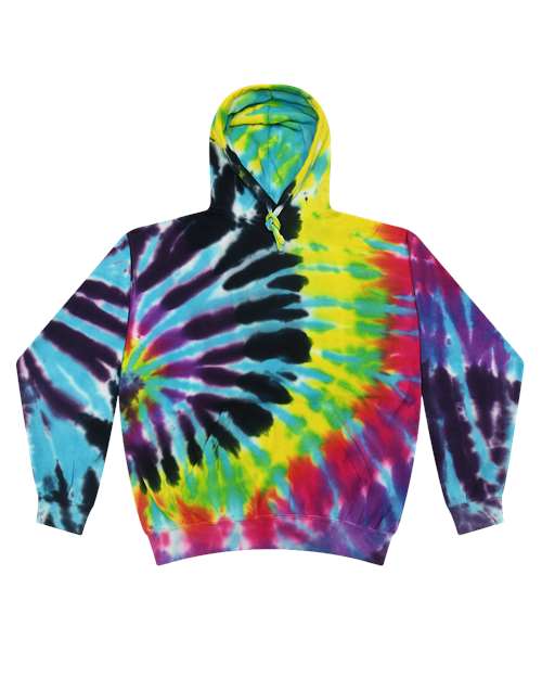 Colortone Unisex Tie - Dyed Hooded Sweatshirt - Colortone 8777 Flashback S Sweatshirts