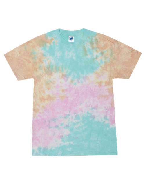 Colortone Youth Multi - Color Tie - Dyed T-Shirt - Colortone 1000Y Slushy XS Short Sleeve T-Shirts