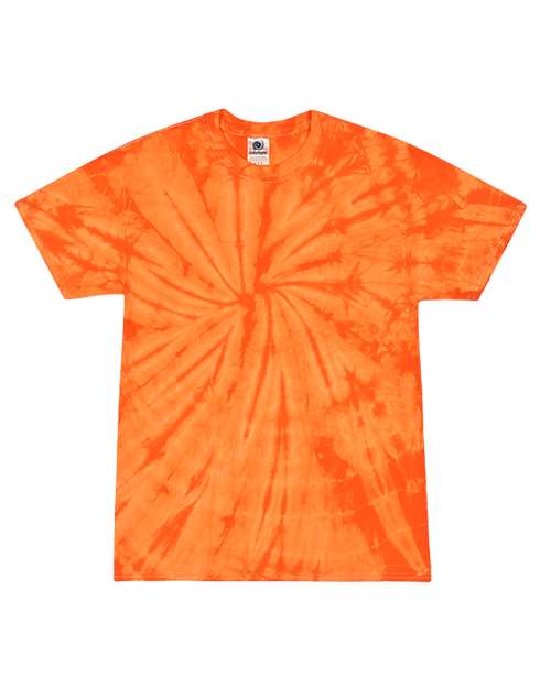 Colortone Youth Multi - Color Tie - Dyed T-Shirt - Spider Orange - Colortone 1000Y Spider Orange XS Short Sleeve T-Shirts