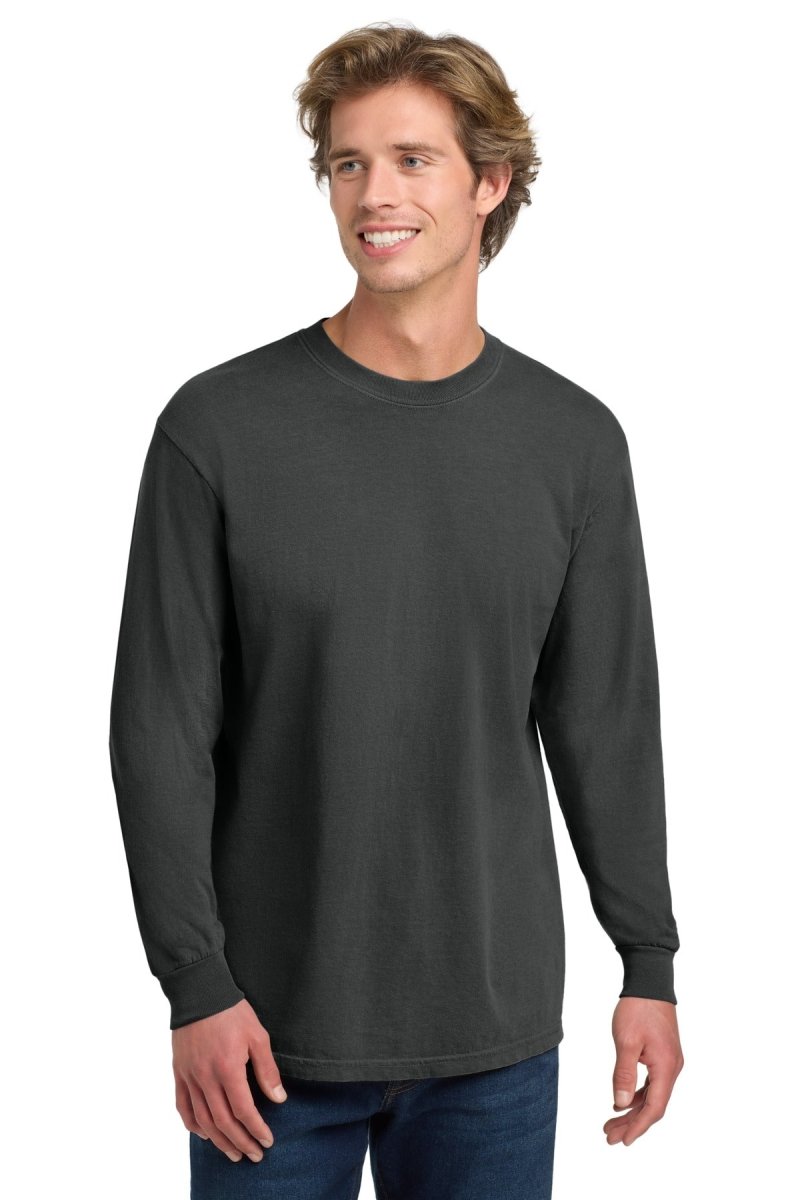COMFORT COLORS ® Heavyweight Ring Spun Long Sleeve Tee. 6014 - Comfort Colors 6014 Graphite S Long Sleeve T-Shirts