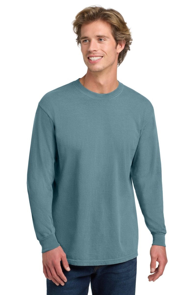 COMFORT COLORS ® Heavyweight Ring Spun Long Sleeve Tee. 6014 - Comfort Colors 6014 Ice Blue S Long Sleeve T-Shirts