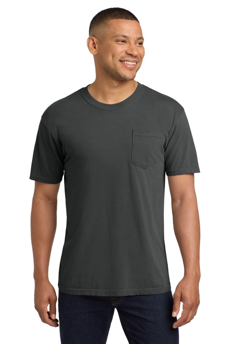 COMFORT COLORS ® Heavyweight Ring Spun Pocket Tee. 6030 - Comfort Colors 6030 Graphite S Short Sleeve T-Shirts