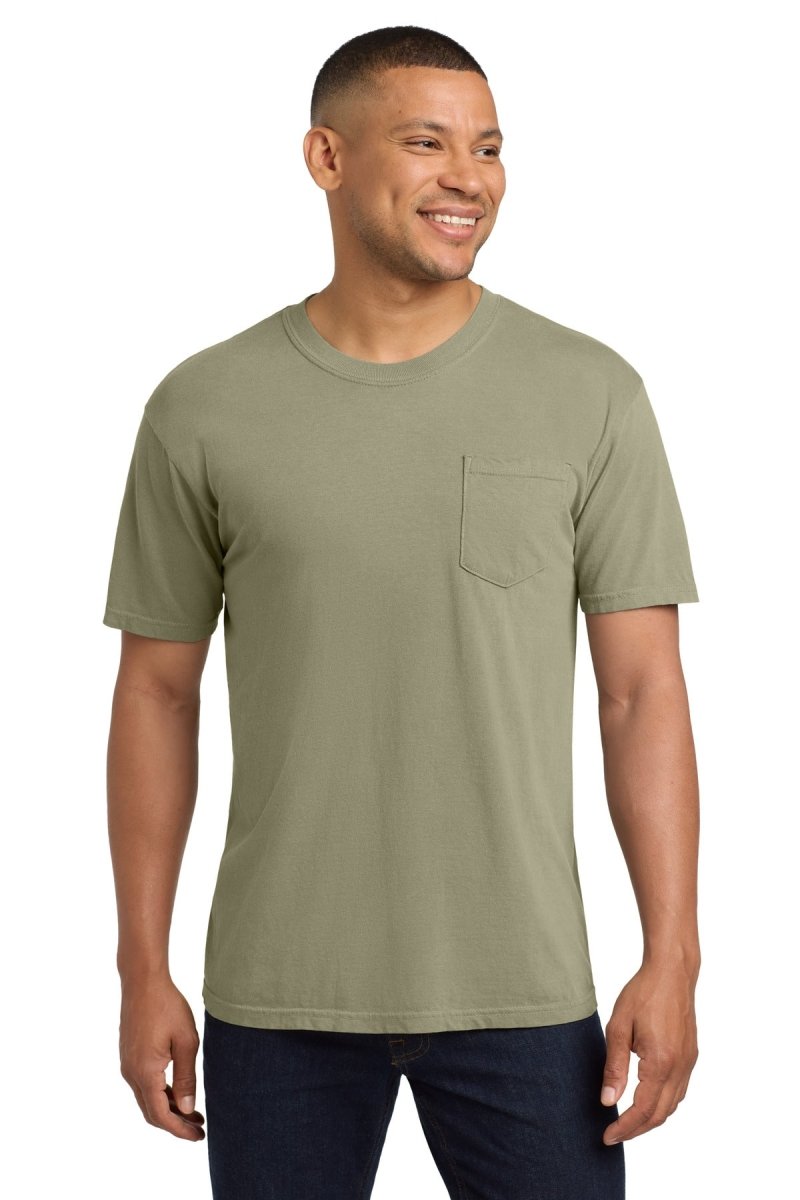 COMFORT COLORS ® Heavyweight Ring Spun Pocket Tee. 6030 - Comfort Colors 6030 Khaki S Short Sleeve T-Shirts
